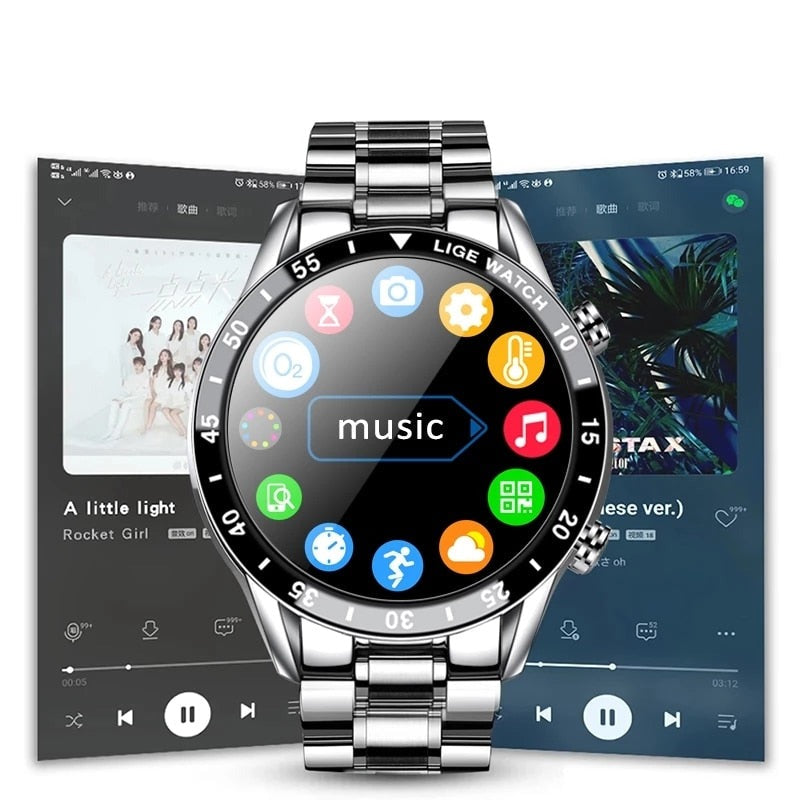LuxeFit | Montre Intelligente Multifonction avec Suivi de Santé | Design Élégant pour Performance et Style 2