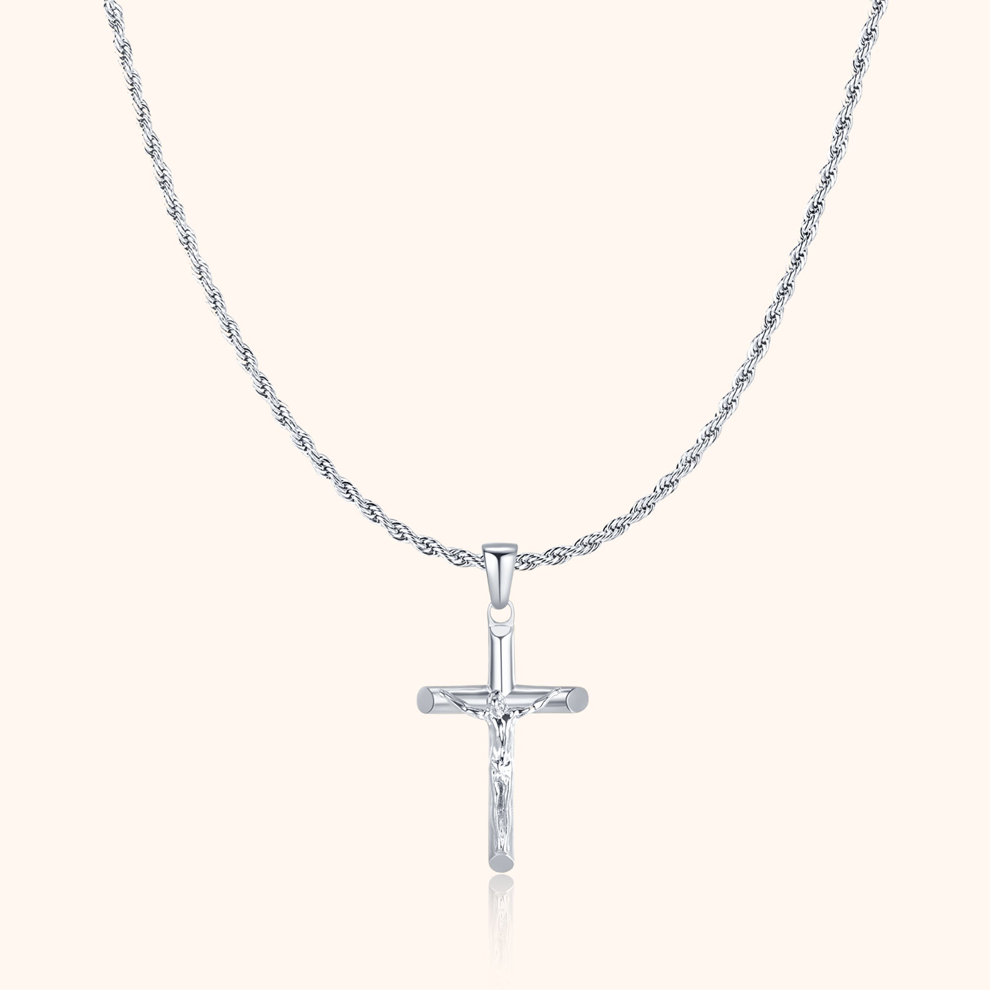 Collier Homme Croix Salvator - Élégance Spirituelle