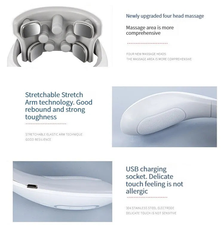 NeckEase Device – Masseur Cervical Portable Détente