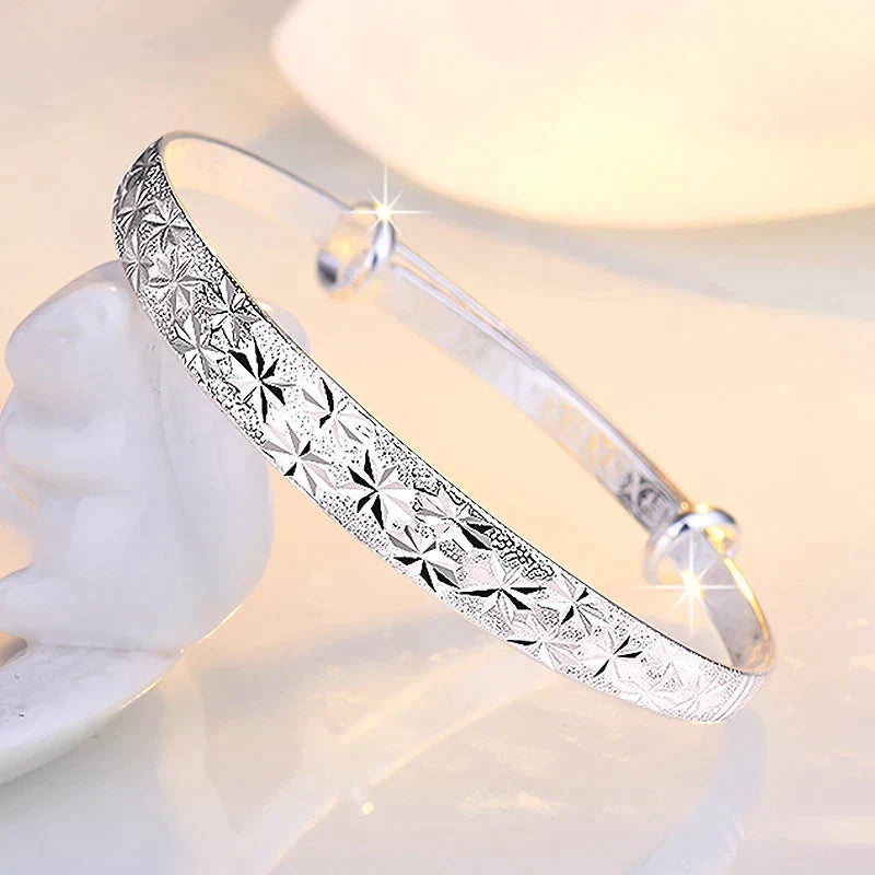 Bracelet Argent Étoile - Design Élégant et Polyvalent
