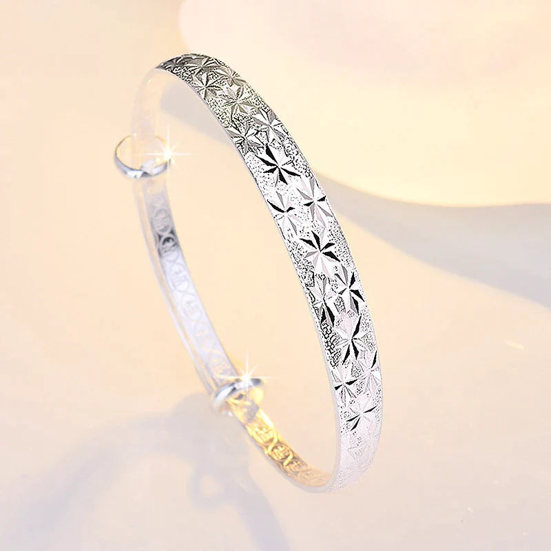 Bracelet Argent Étoile - Design Élégant et Polyvalent