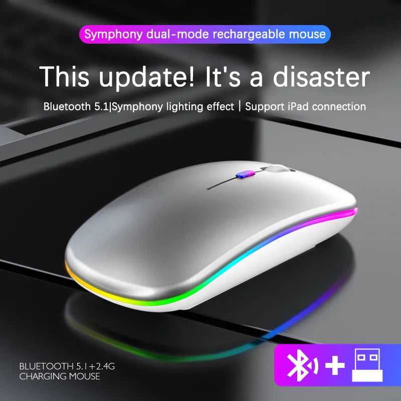 LuxeClick Mouse – Souris Bluetooth Rechargeable Sans Fil