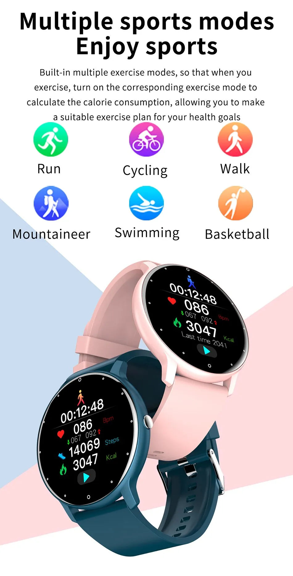 ActiveTrack - Montre Connectée Tactile Sport