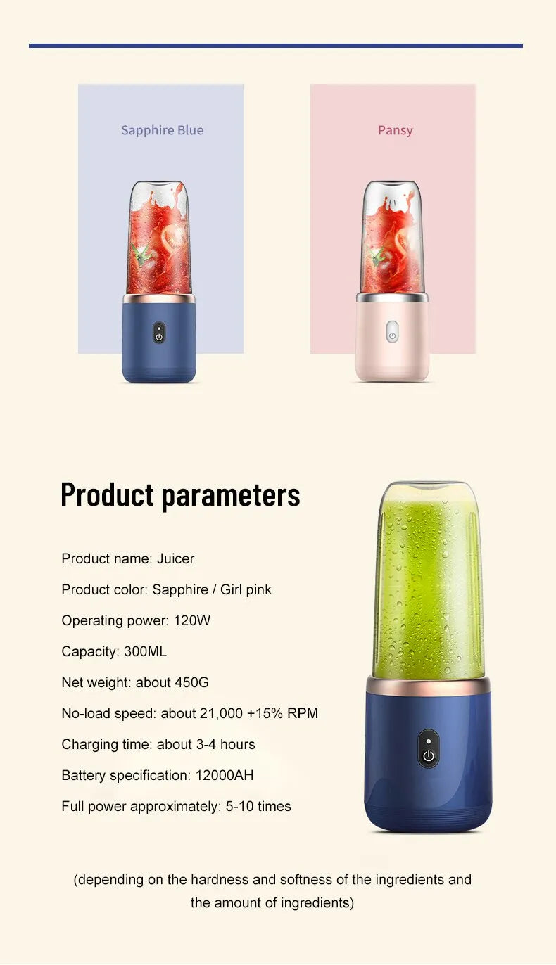 BlendMaster Portable – Centrifugeuse Électrique Maison