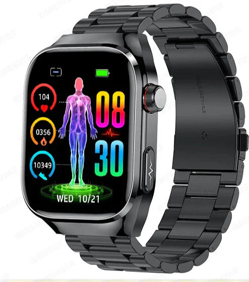 Montre Intelligente | Montre Connectée Rythme Cardiaque Fiable avec Écran AMOLED de 2,04 pouces | Suivi ECG et Glycémie pour Bien-Être Optimal 11