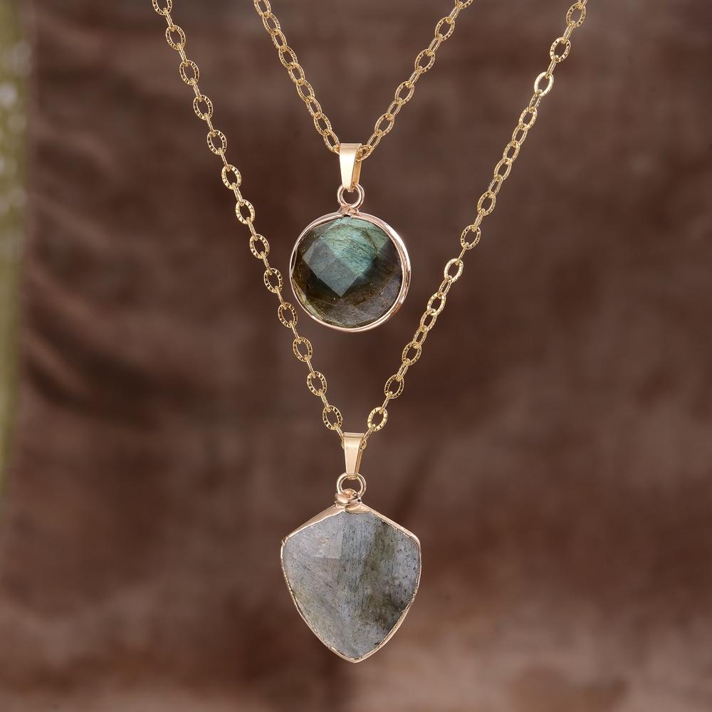 Valoria - Collier pendentif en labradorite