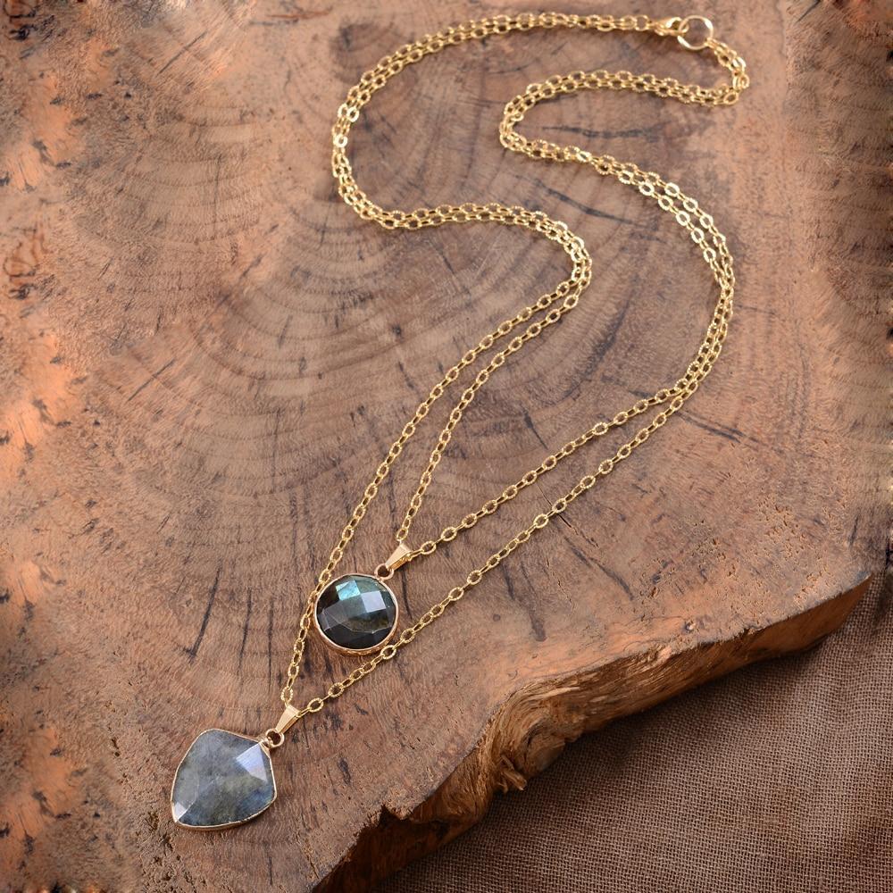 Valoria - Collier pendentif en labradorite
