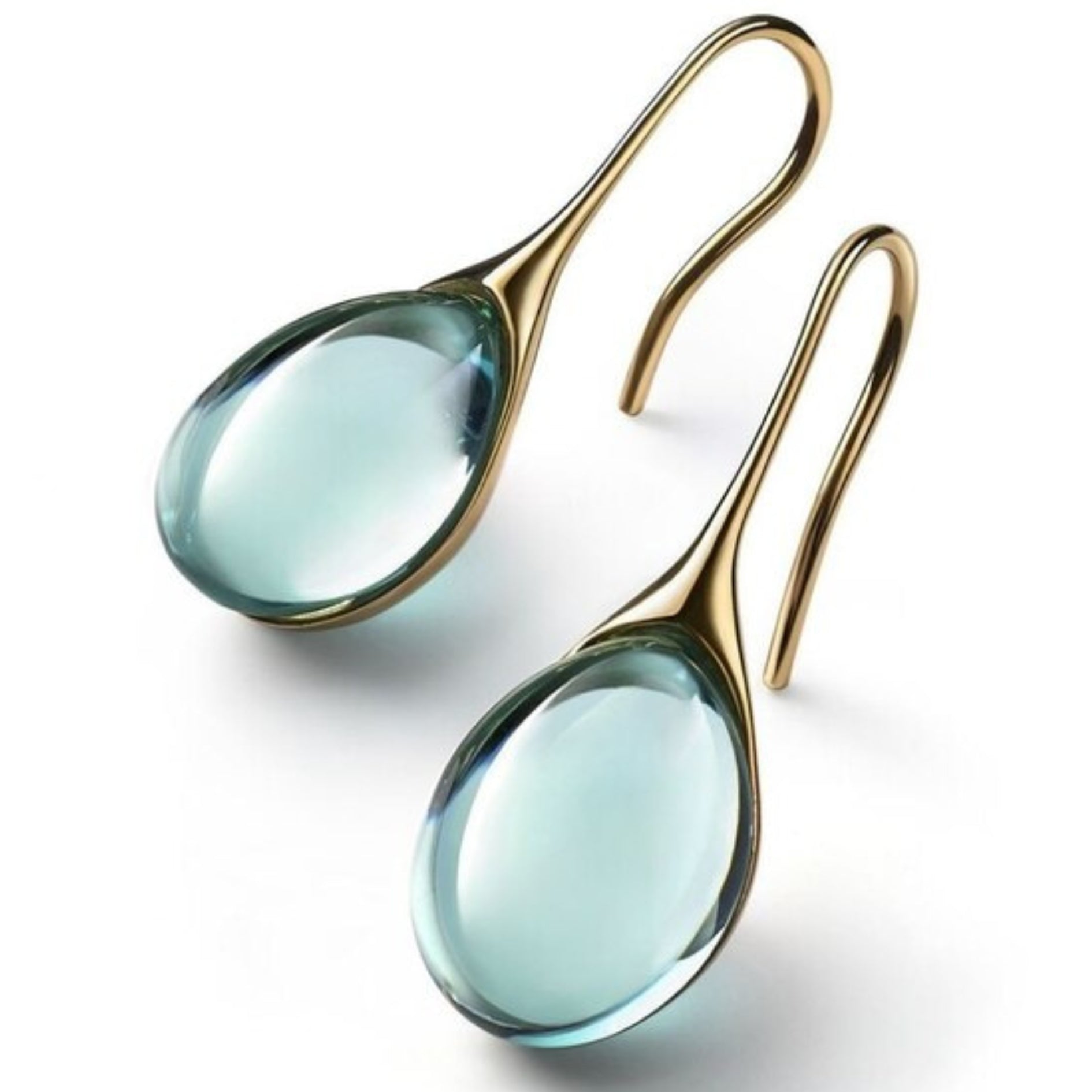 Boucles d'Oreilles Goutte Cristal Celestina - Tendance