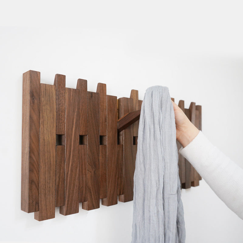 HarmonyHook - Porte-Manteau Mural en Bois Réglable et Élégant