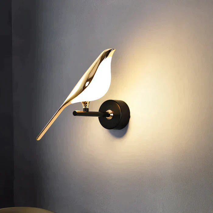 OiseauLumière | Élégante Applique Murale LED Design Nature Pour Chambre 1