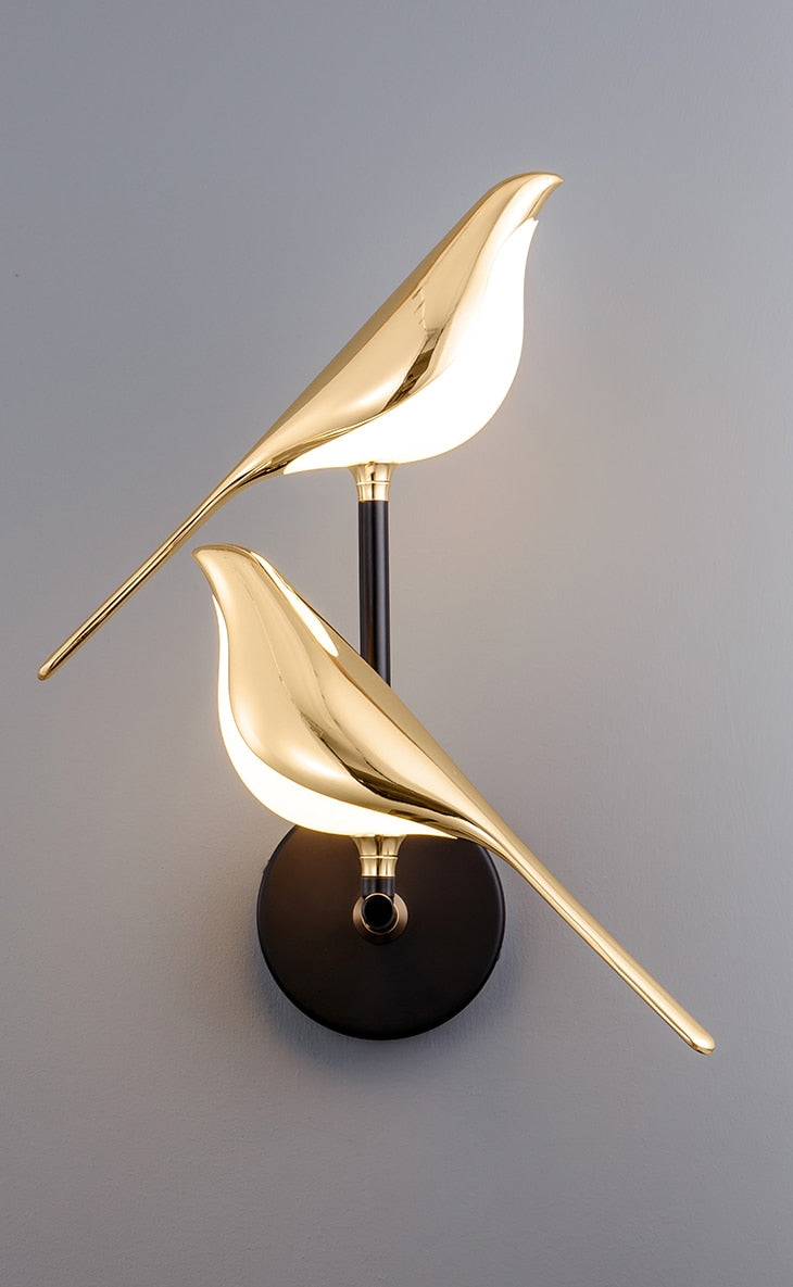 OiseauLumière | Élégante Applique Murale LED Design Nature Pour Chambre 7