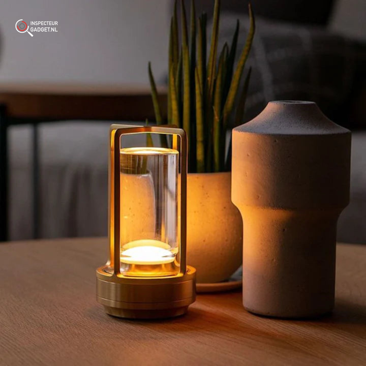 Qandlelight - Lampe de table sans fil rechargeable et tactile