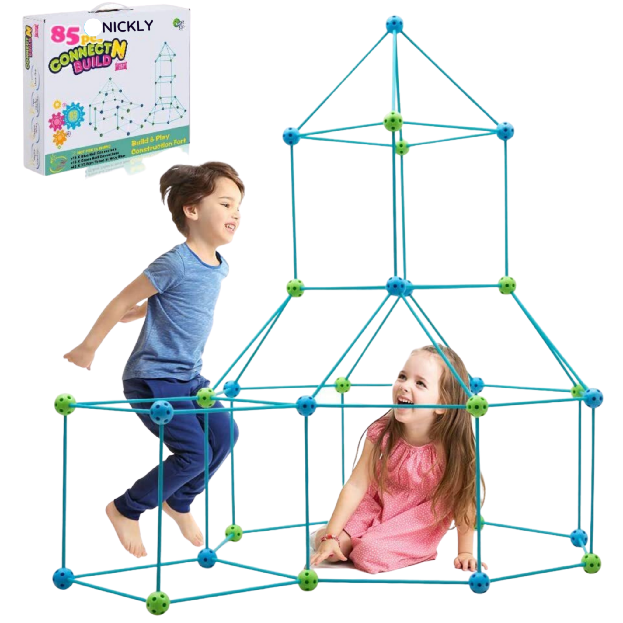 CreativeBuilder Tent - Tente Jeu Créatif Enfants 5 Ans+