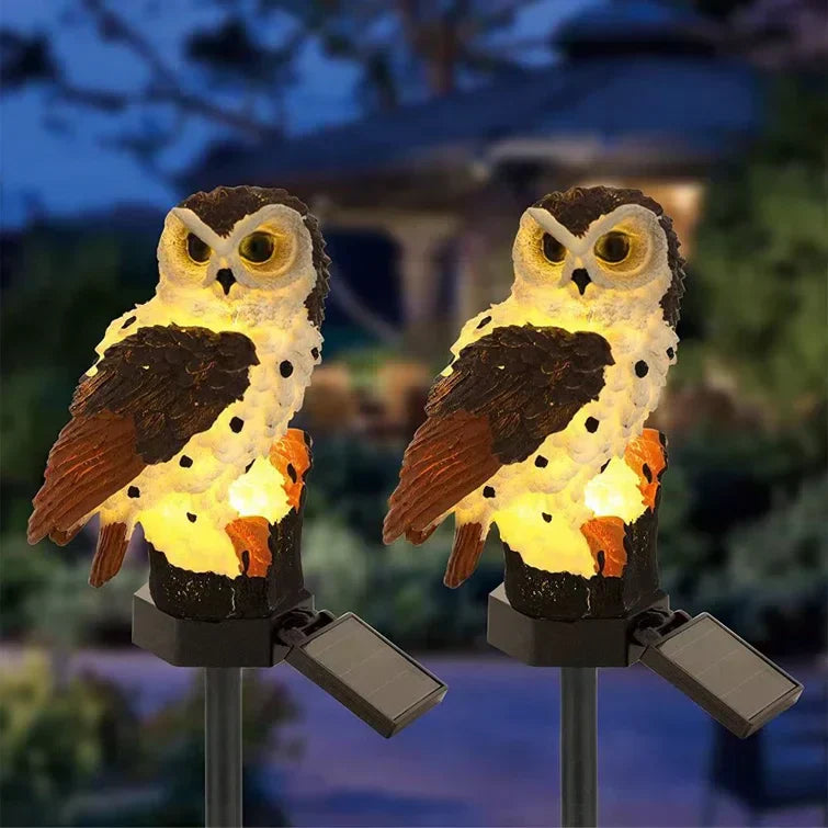 Owlight - Lampe Solaire Décorative en Forme de Hibou pour Jardin