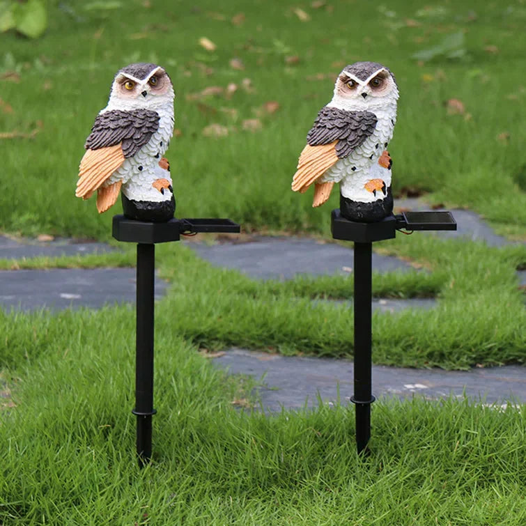 Owlight - Lampe Solaire Décorative en Forme de Hibou pour Jardin