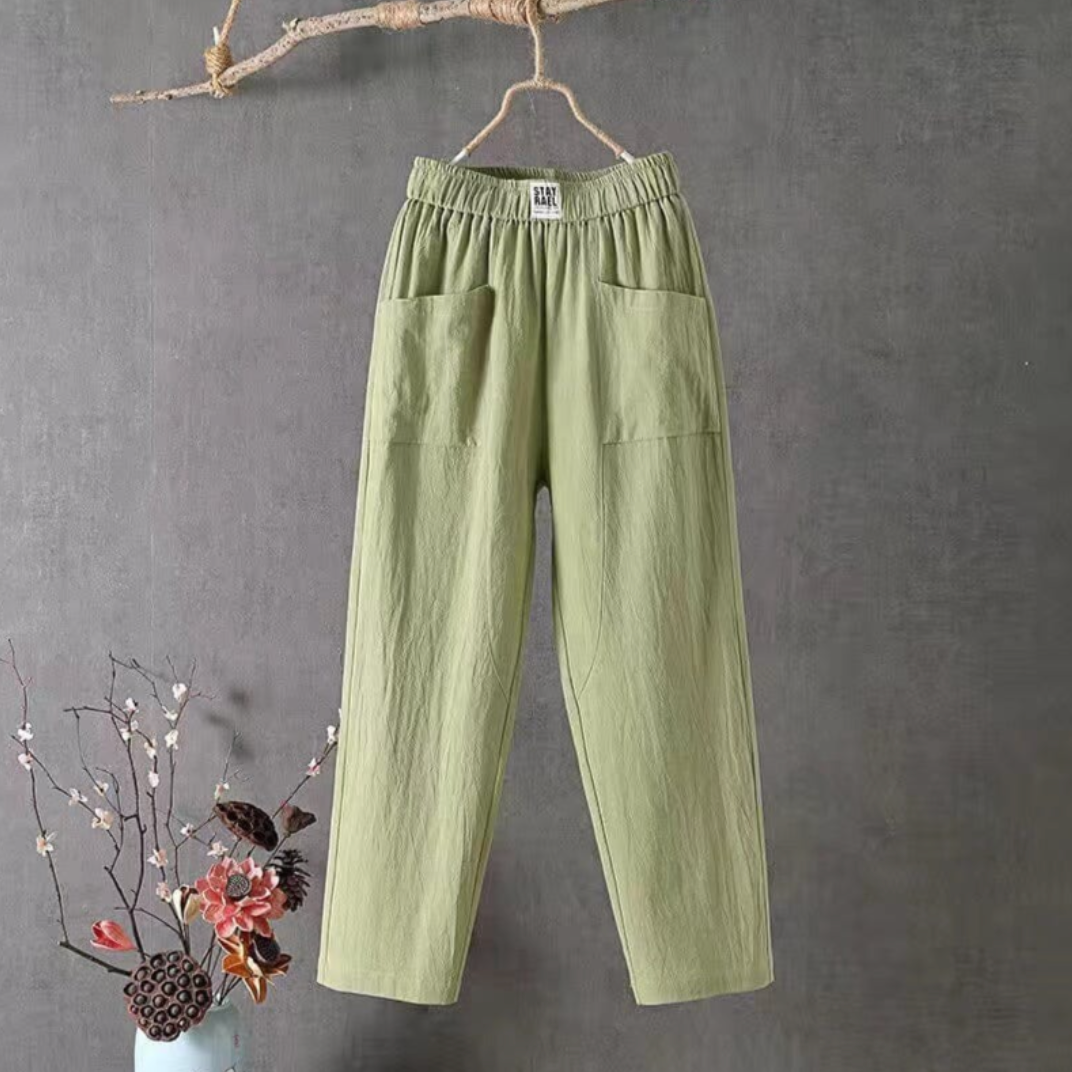 Pantalon Décontracté pour Femme - Confort Optimal avec Poches Pratiques 0