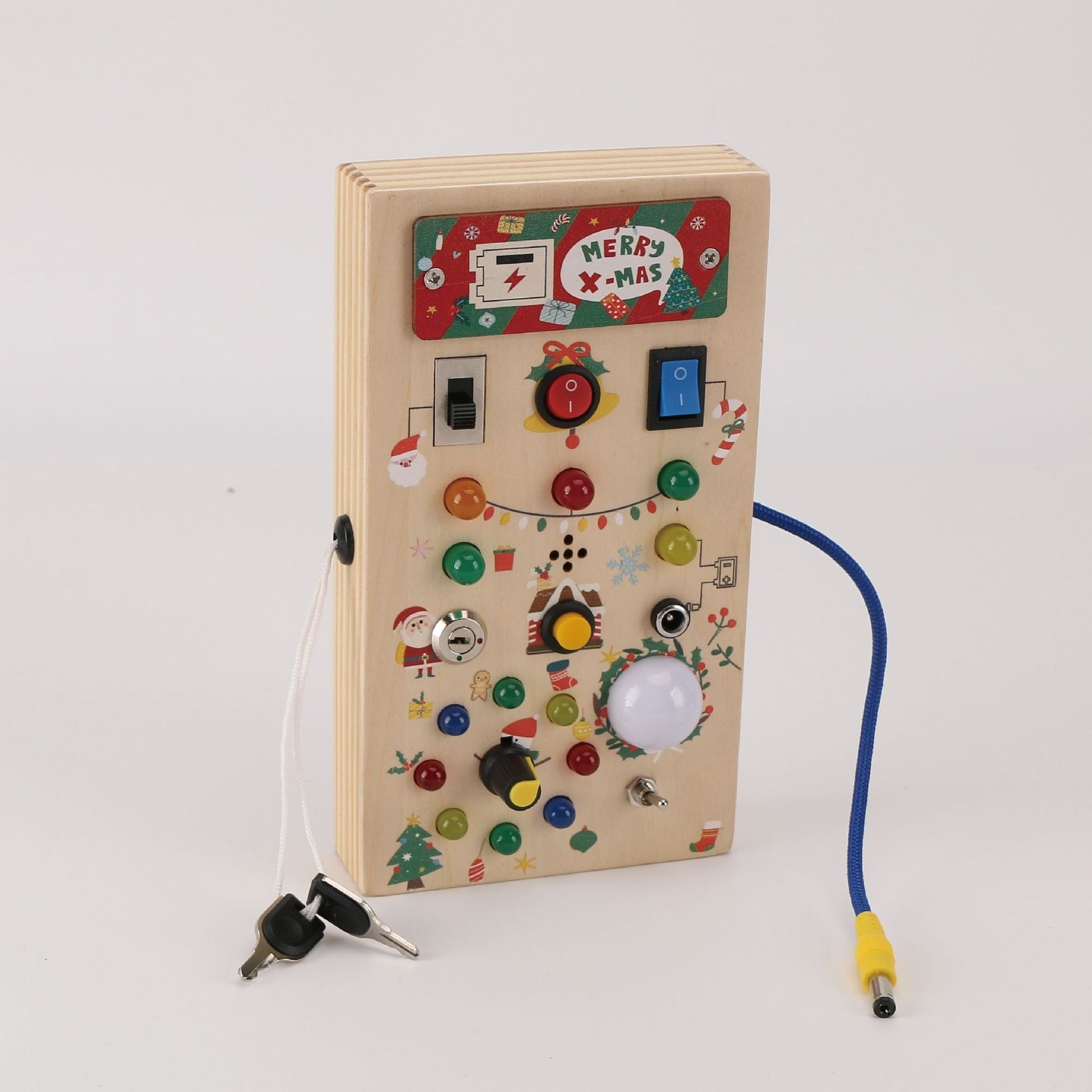 Plateau de Jeu Interactif en Bois | Jouet Éducatif avec 15 Lumières LED | Développement des Compétences pour Tout-Petits 3