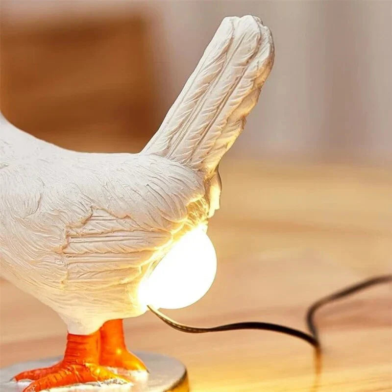 PouleLumière | Amusante Lampe de Table Sans Fil en LED Décorative 0