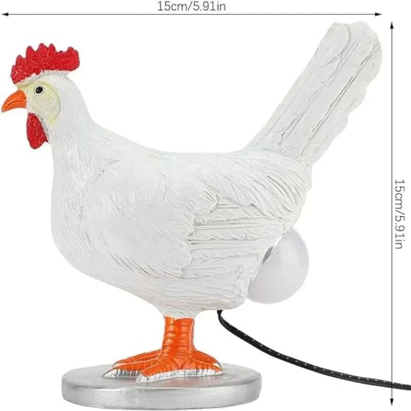 PouleLumière | Amusante Lampe de Table Sans Fil en LED Décorative 2