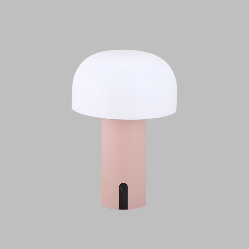 MushroomGlow - Lampe de Table Sans Fil Minimaliste à Intensité Variable
