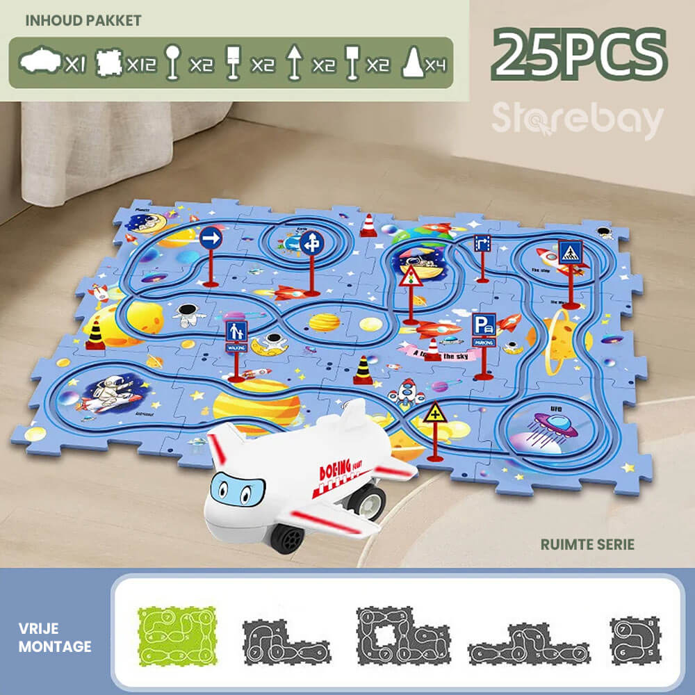 CreativeTrack Puzzle - Circuit Créatif Voiture Enfants