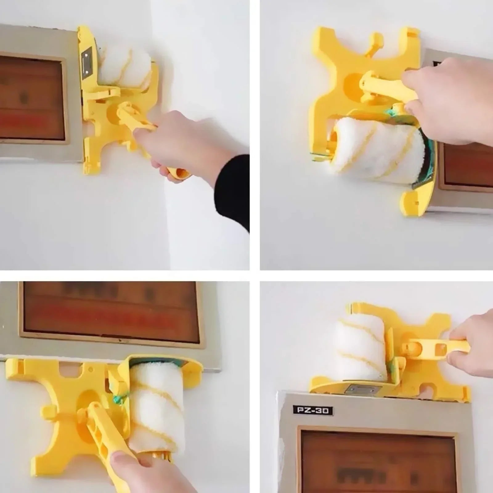 Rouleau à Peinture Innovant avec Bouclier Intégré | Peinture Rapide et Propre pour Bords Parfaits 4