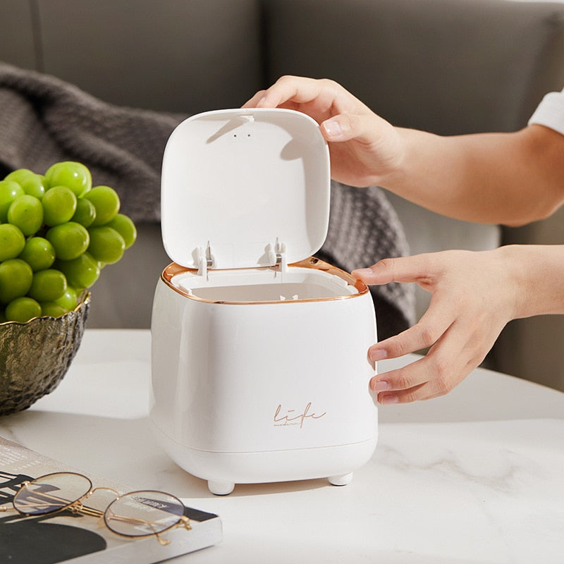 LuxeBin - Poubelle de Table Élégante pour Espace