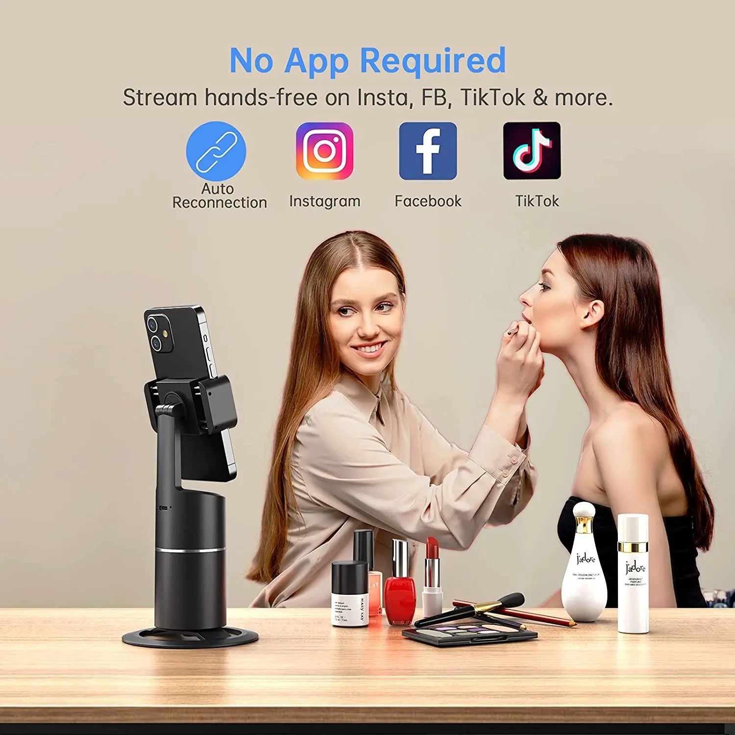 Follow Frame - Support Auto Reconnaissance Faciale 360°
