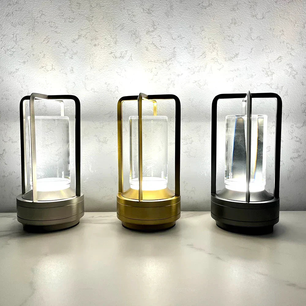 LumenAura - Lanterne LED Sans Fil pour Intérieur et Extérieur