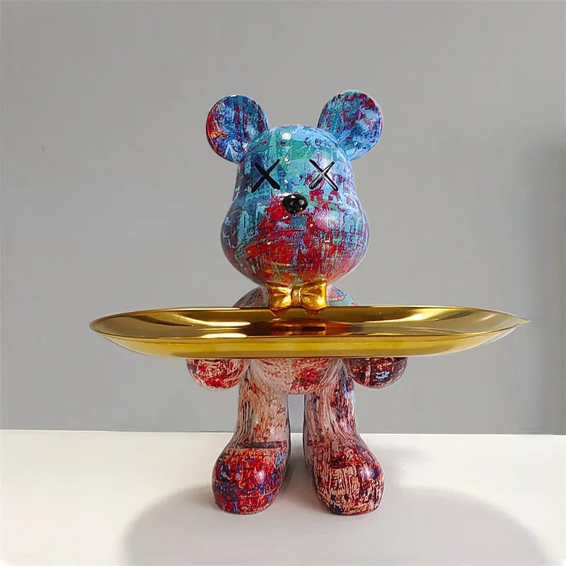 BearArt - Sculpture d'ours élégante pour la décoration intérieure