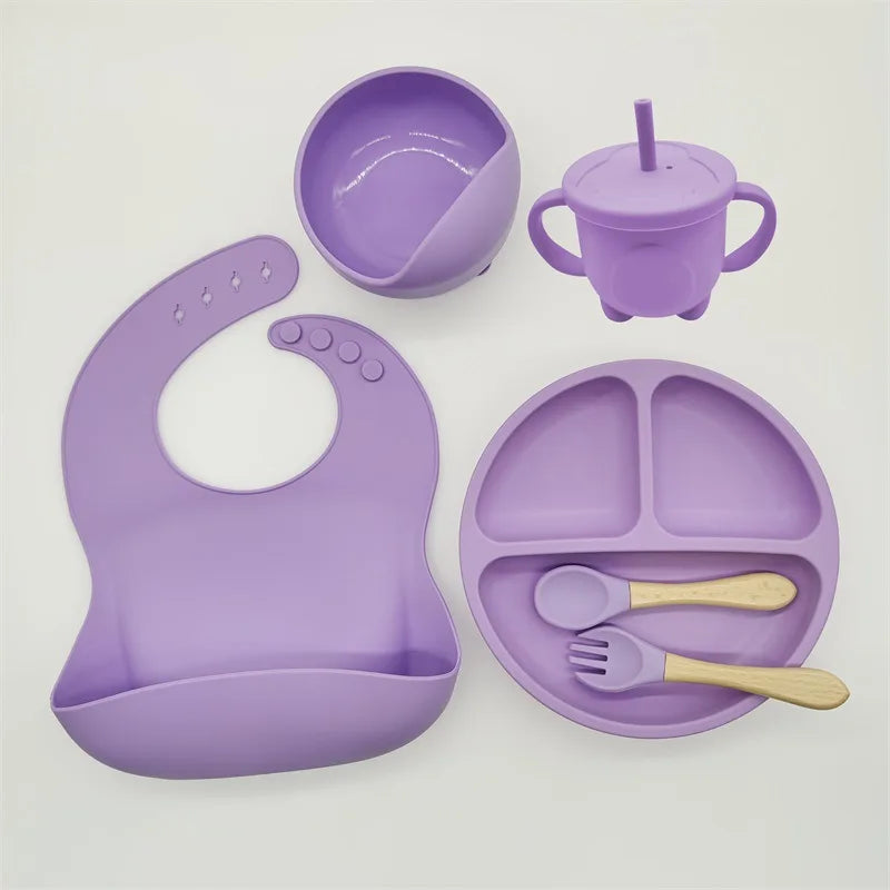 TinyBites - Set Repas Silicone Bébé