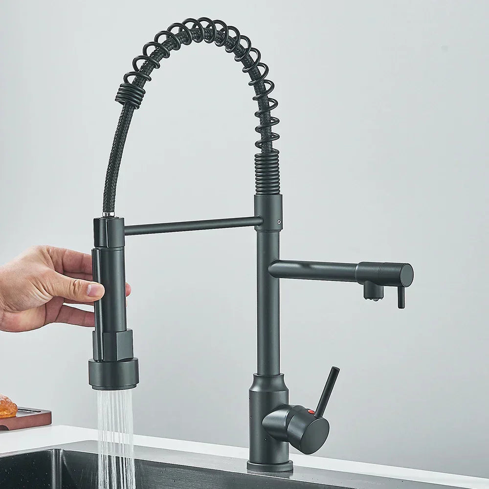 HydroFlex - Robinet de Cuisine Moderne à Double Sortie d'Eau