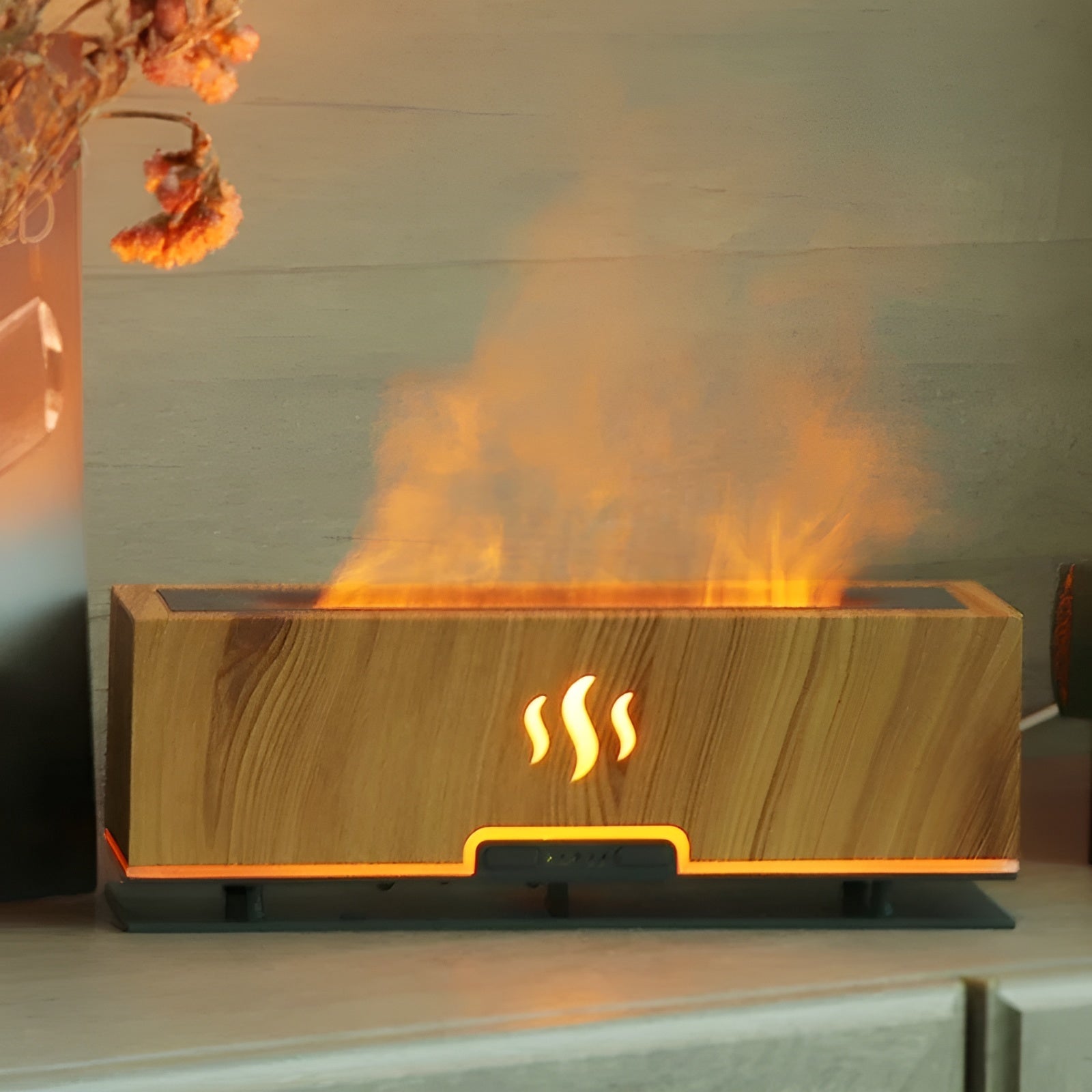 GlowFlame - Diffuseur Arômes Flamme Stylé Maison