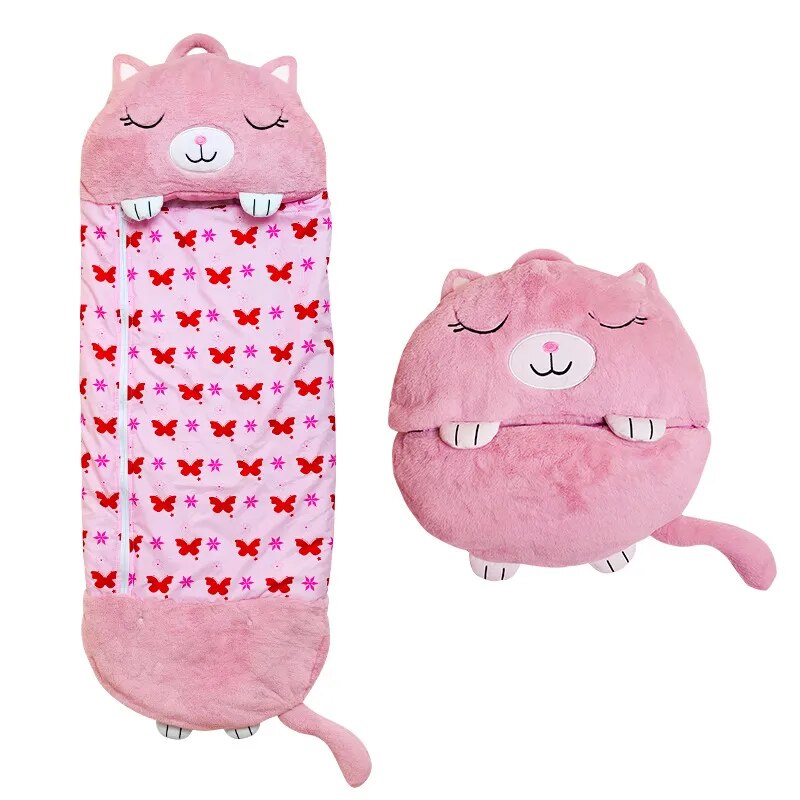 SnugglePals - Sac de Couchage Peluche 2-en-1 pour Enfants