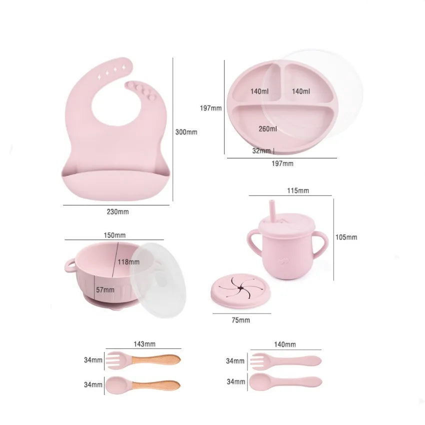 BabyCare Set - Service 10 Pièces Sans BPA pour Bébé