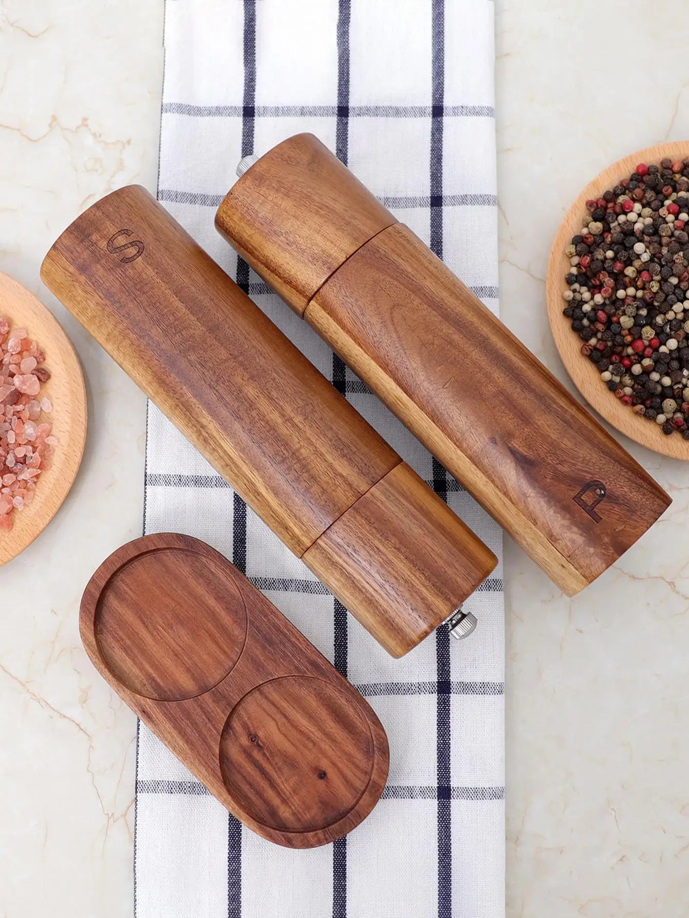 WoodSpice - Set Moulins Bois Sel et Poivre