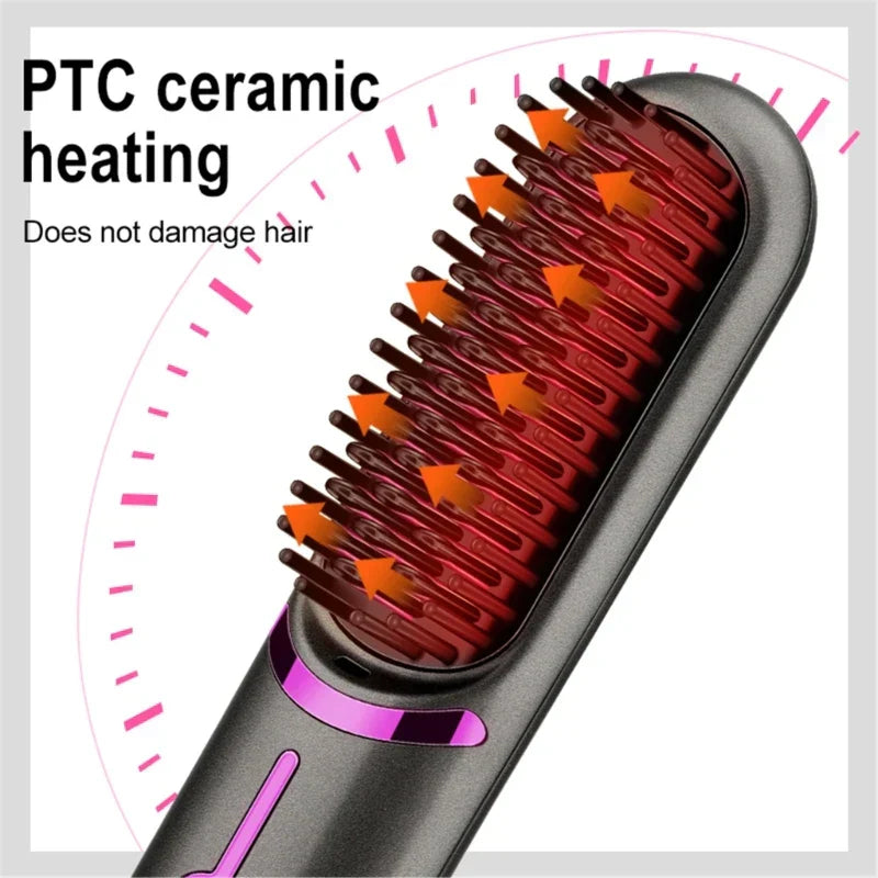 Tima Brush – Brosse Lissante Sans Fil Rechargeable