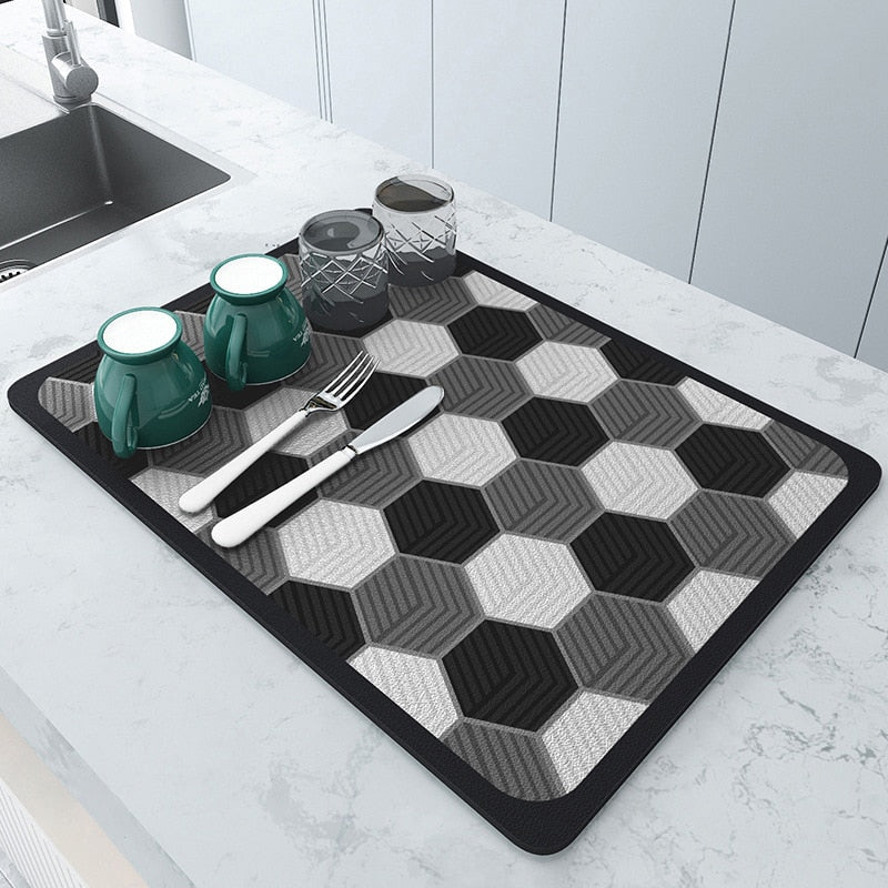 AbsorpTowel Mat - Antidérapant Ultra-Absorbant Stylé