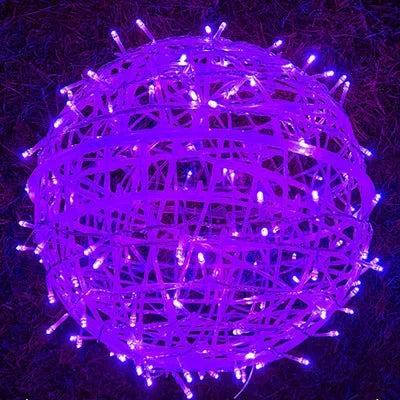 Sphere - Guirlande lumineuse en rotin pour fêtes et décoration élégante