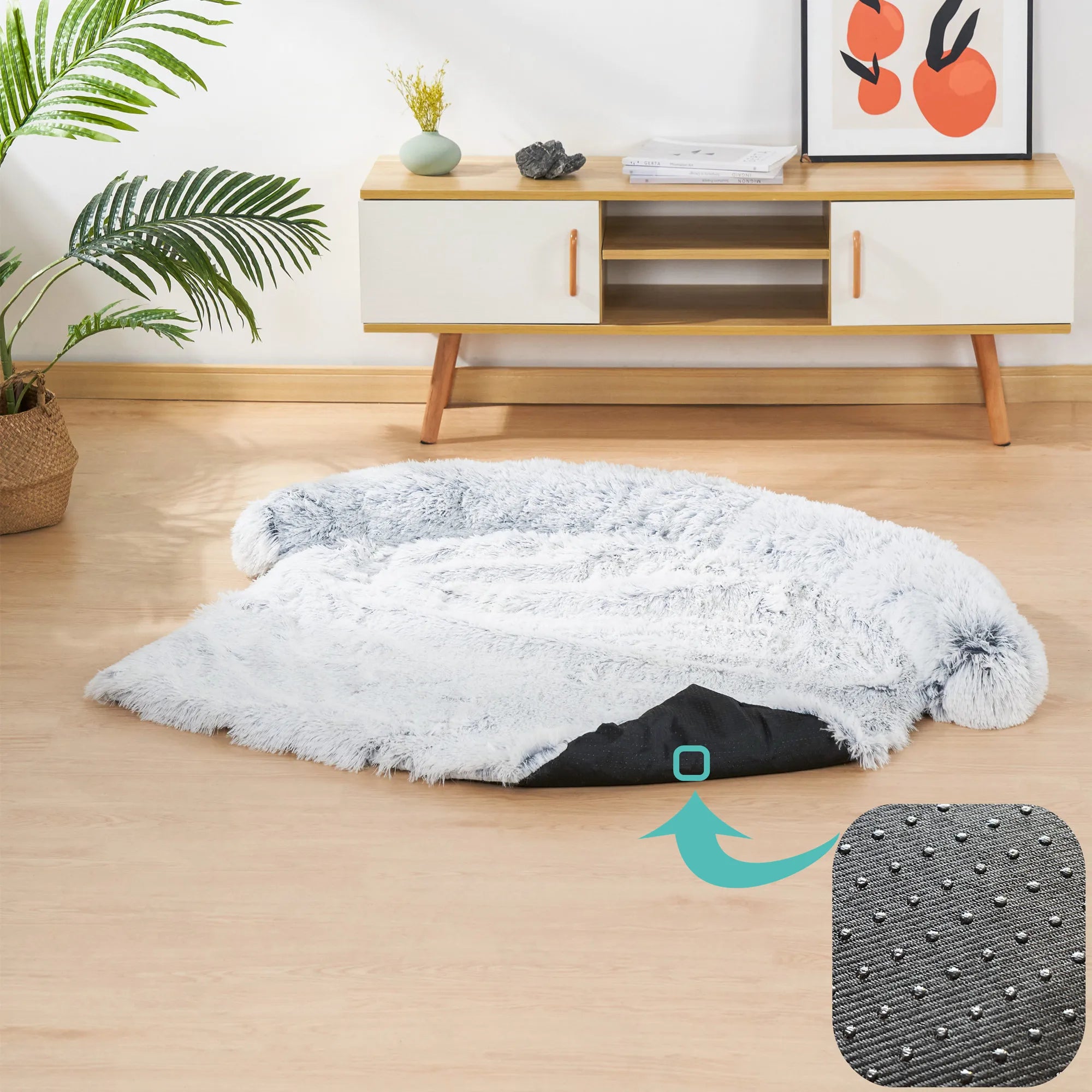 Quishy PetBed - Coussin Peluche Lavable pour Animal