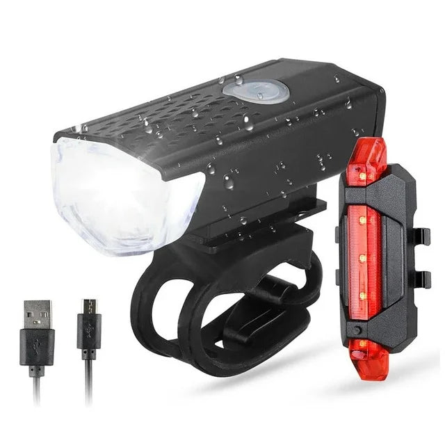 BicycleGlow - Kit d'Éclairage Vélo Rechargeable USB avec 3 Modes