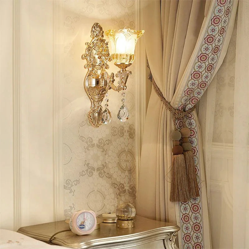 CrystalElegance - Applique Murale en Cristal pour Décoration Intérieure