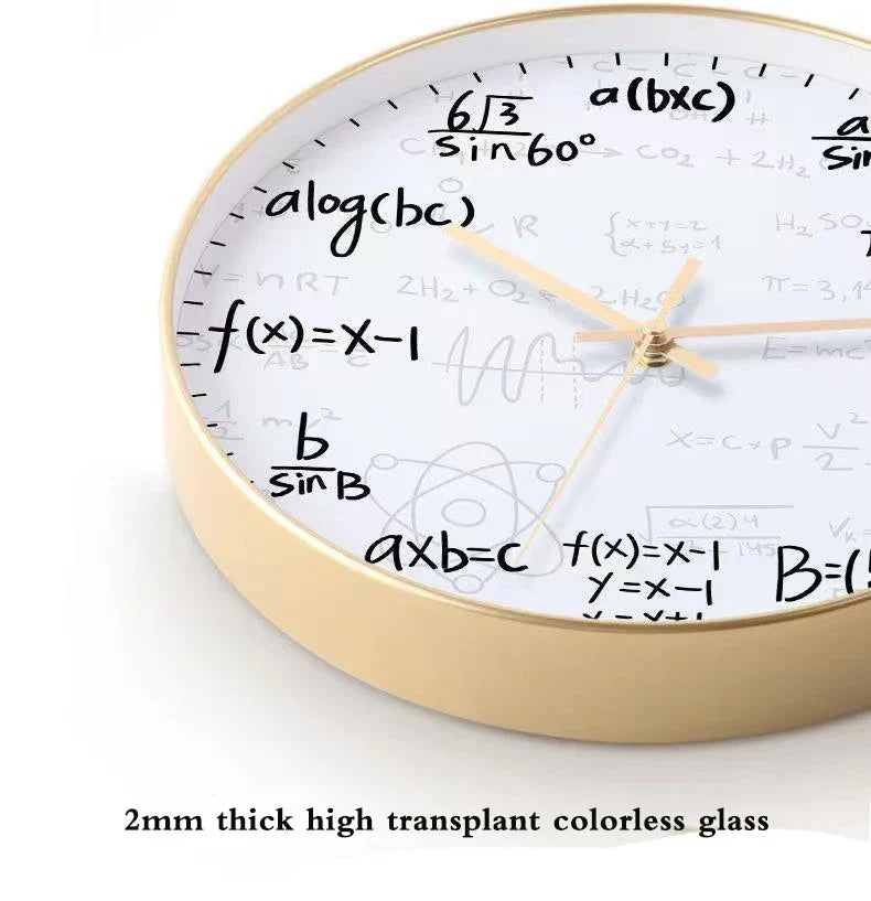 ChalkBoard Clock - Horloge Murale avec Formules Mathématiques