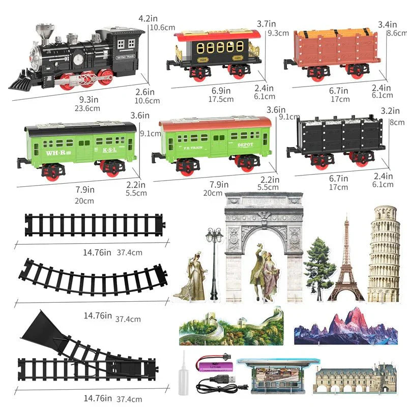 ClassicTrack Set – Train Vintage Effets Réalistes