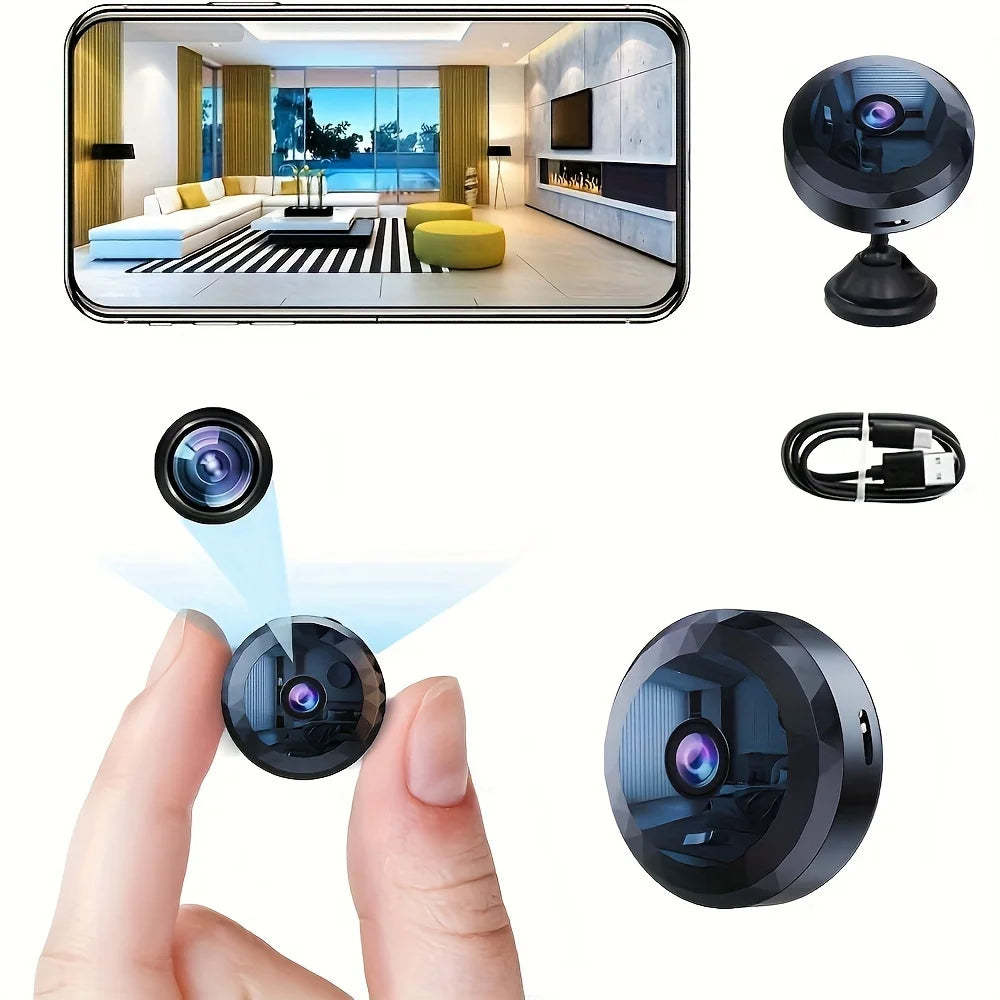 SecurEye - Mini Caméra de Surveillance HD 1080P Compacte