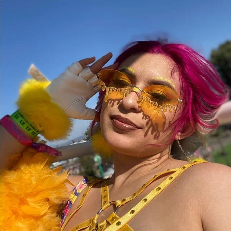 Cry me a Glitter - Lunettes de Festival à Paillettes