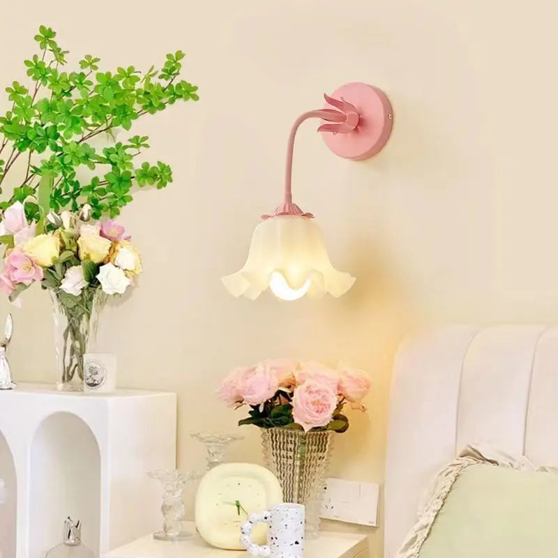 LuxePetal - Applique Murale Elegante a Motif Floral pour Chambre