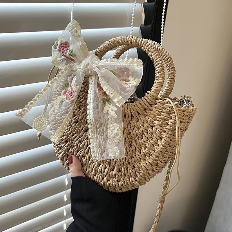 RomyBag – Sac Bandoulière en Rotin Estival