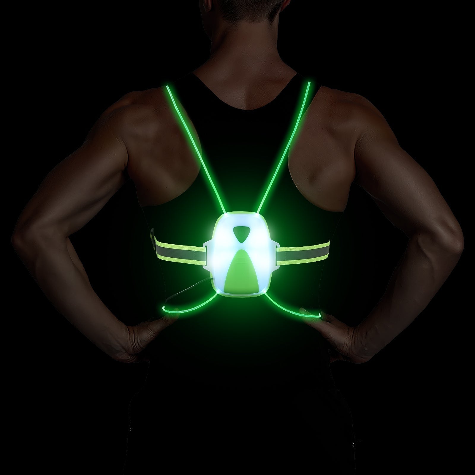 ReflectGlow - Gilet de sécurité LED pour la course