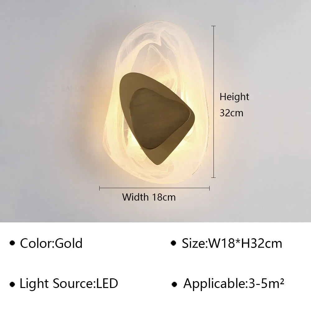GlowElegance - Applique murale LED pour chambre et salon